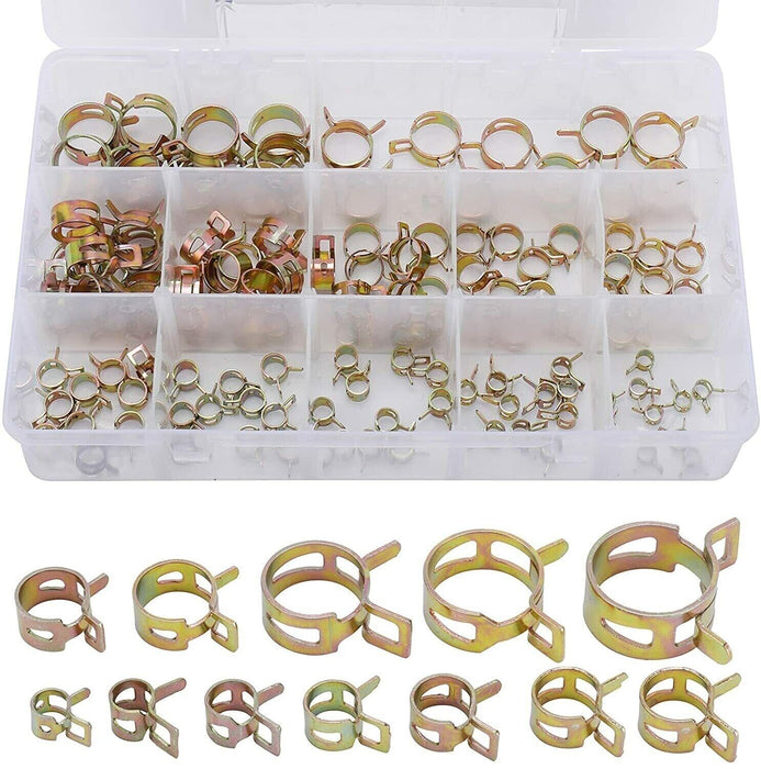Adjustable Spring Hose Clamps Kit Petrol Fuel Line Range Water Pipe Tube Clip AU