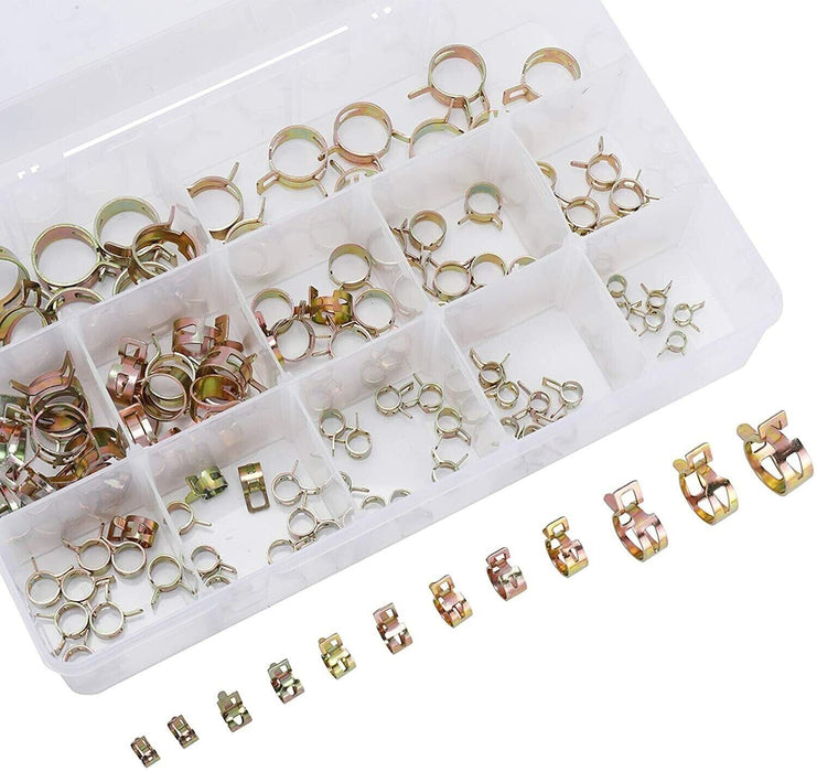 Adjustable Spring Hose Clamps Kit Petrol Fuel Line Range Water Pipe Tube Clip AU