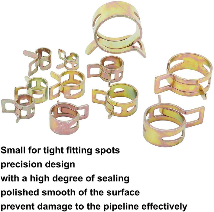 Adjustable Spring Hose Clamps Kit Petrol Fuel Line Range Water Pipe Tube Clip AU