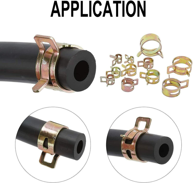 Adjustable Spring Hose Clamps Kit Petrol Fuel Line Range Water Pipe Tube Clip AU