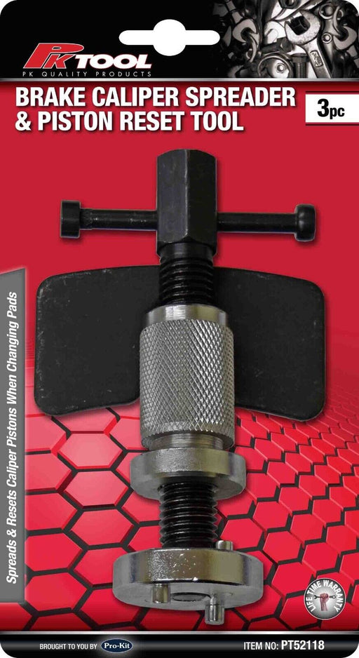 Force pro 3pc BRAKE CALIPER SPREADER & PISTON RESET TOOL 22mm & 32mm pins - FISHER DISCOUNT