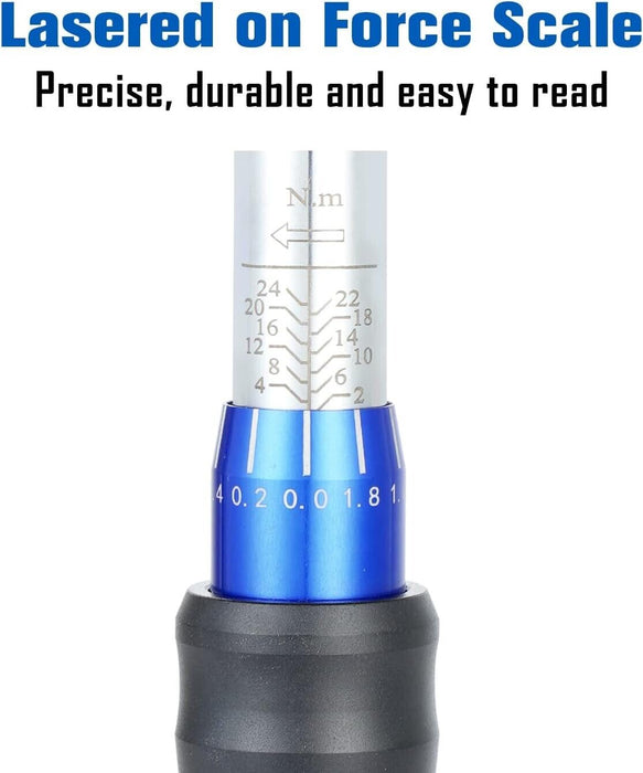 Force pro 21PC 1/4" Torque Wrench Set 2-22NM 2-Way Bicycle Bike Made in Taiwan