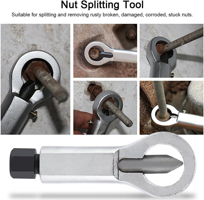 4Pc Corroded Damaged Rusted Nut Cracker Breaker Cutter Remover Splitter Tool Kit