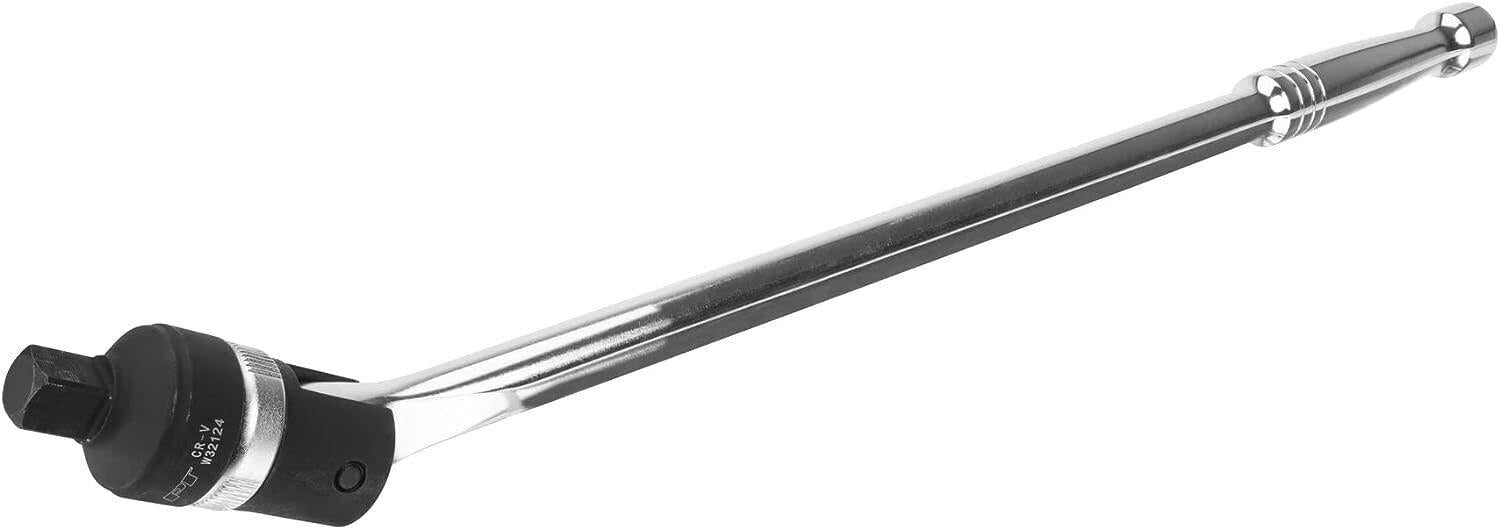PK Tool 3/8 or 1/2 Cr-V Flex Head 24th Ratchet Breaker Bar 12/15/18/24" mmL