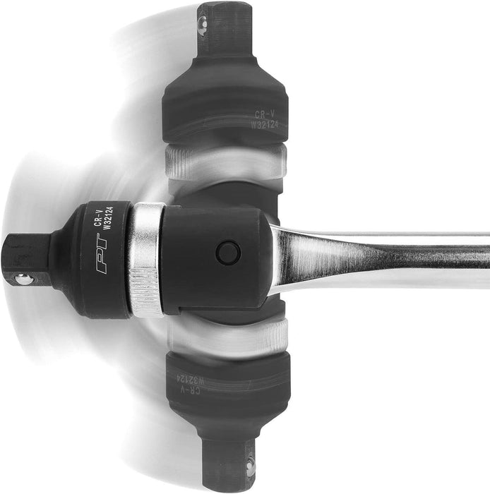 PK Tool 3/8 or 1/2 Cr-V Flex Head 24th Ratchet Breaker Bar 12/15/18/24" mmL