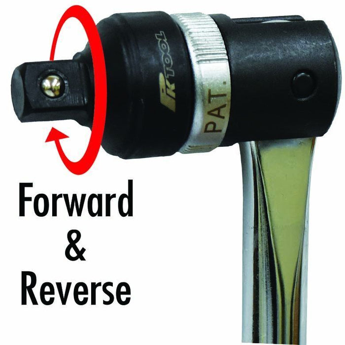 PK Tool 3/8 or 1/2 Cr-V Flex Head 24th Ratchet Breaker Bar 12/15/18/24" mmL