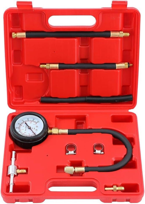 Fuel Injection Pump Pressure Gauge Tester Gasoline Diagnostic Toolkit for Petrol