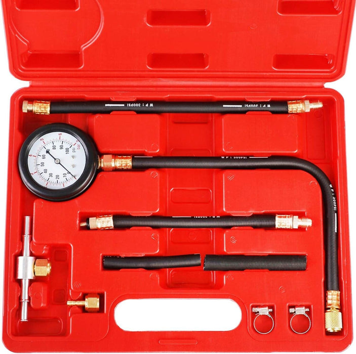 Fuel Injection Pump Pressure Gauge Tester Gasoline Diagnostic Toolkit for Petrol