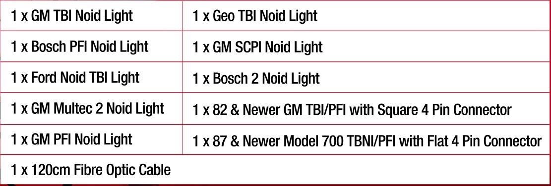 Force pro 11Pc Electronic Fuel Injector Signal Injection Noid Light Tester Tool