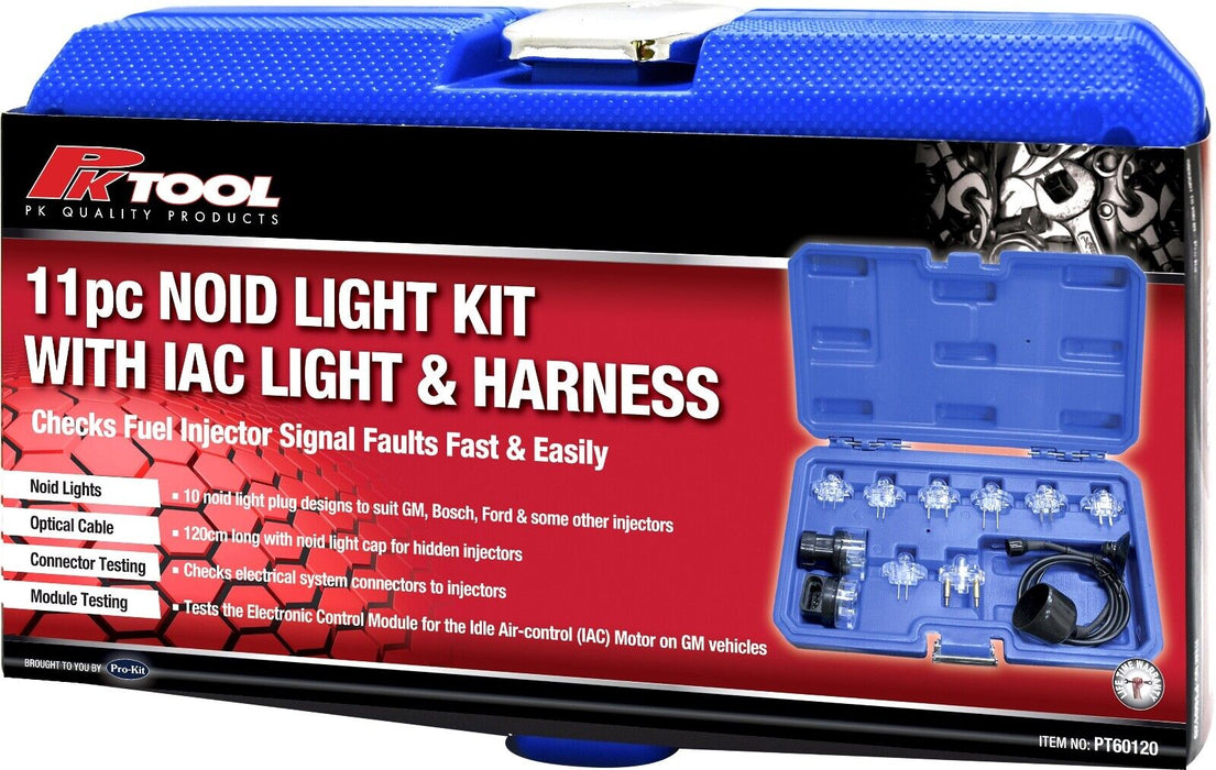 Force pro 11Pc Electronic Fuel Injector Signal Injection Noid Light Tester Tool