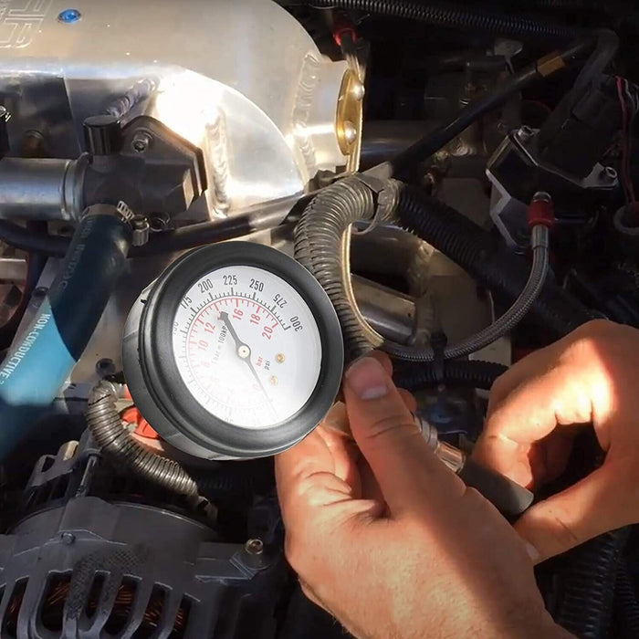 8pcs Petrol Engine Cylinder Compression Tester Kit Automotive Tool Gauge 300PSI