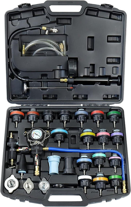 PRO 33PC Master Radiator Pressure Tester & Vacuum Type Cooling System Refill Kit