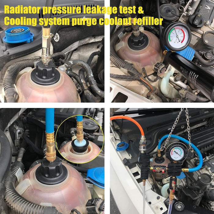 PRO 33PC Master Radiator Pressure Tester & Vacuum Type Cooling System Refill Kit