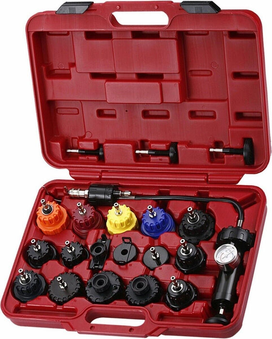 21PC Universal Radiator Pressure Tester & Vacuum Type Cooling System Refill Kit