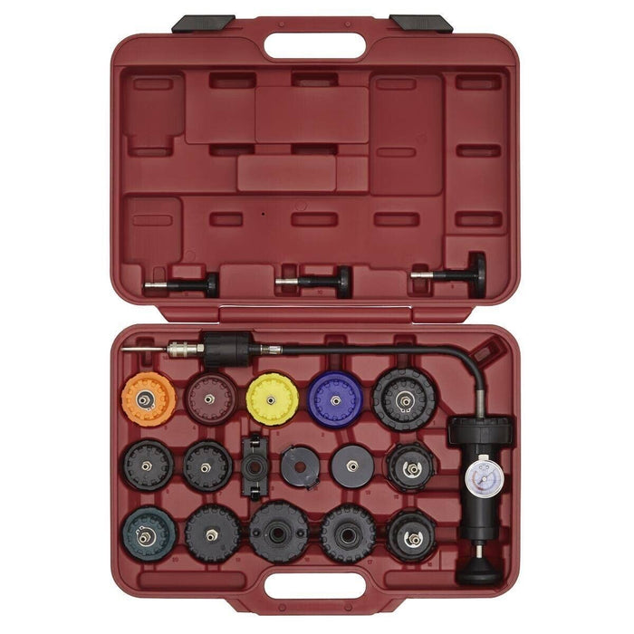 21PC Universal Radiator Pressure Tester & Vacuum Type Cooling System Refill Kit