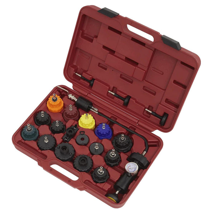 21PC Universal Radiator Pressure Tester & Vacuum Type Cooling System Refill Kit