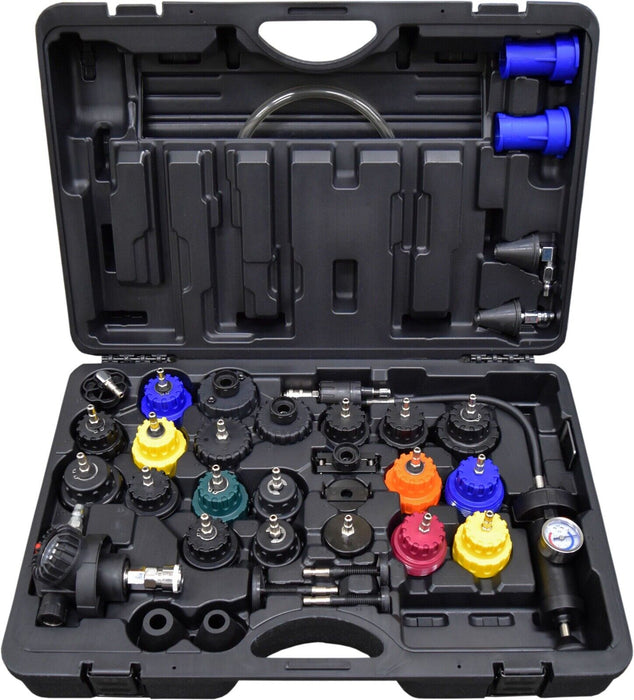 37pc COOLING SYSTEM PRESSURE TESTER & VACUUM REFILLER MASTER KIT