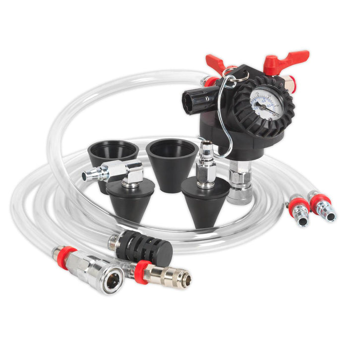 PK Tool 6 Pc Radiator Vacuum Coolant Refilled Hoses  with 4PC Adaptors - FISHER DISCOUNT