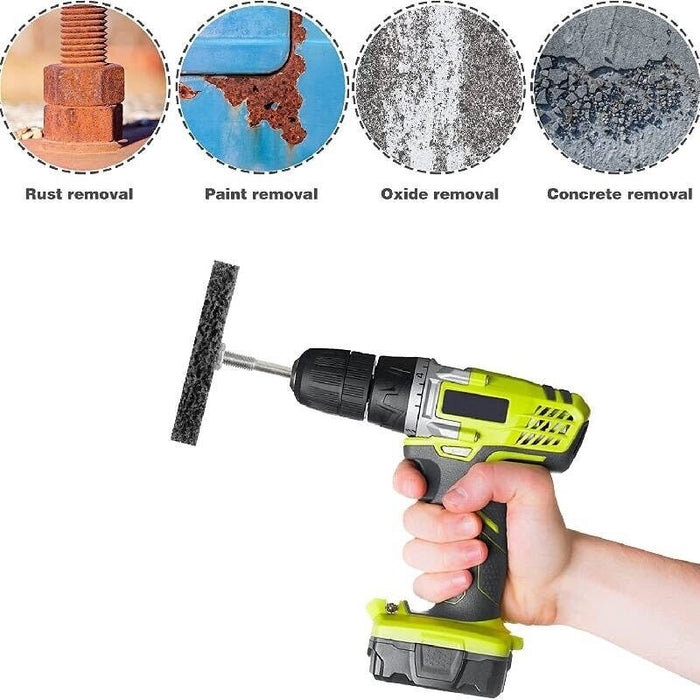 PRO 100mm STRIP DISC 4" WHEEL POLY PAINT RUST REMOVAL AIR TOOL DRILL METAL