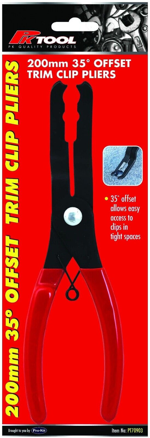 PK Tool 30/80 Degree Offset Push Pin Clip Trim Removal Plier - Fast & Easy - FISHER DISCOUNT