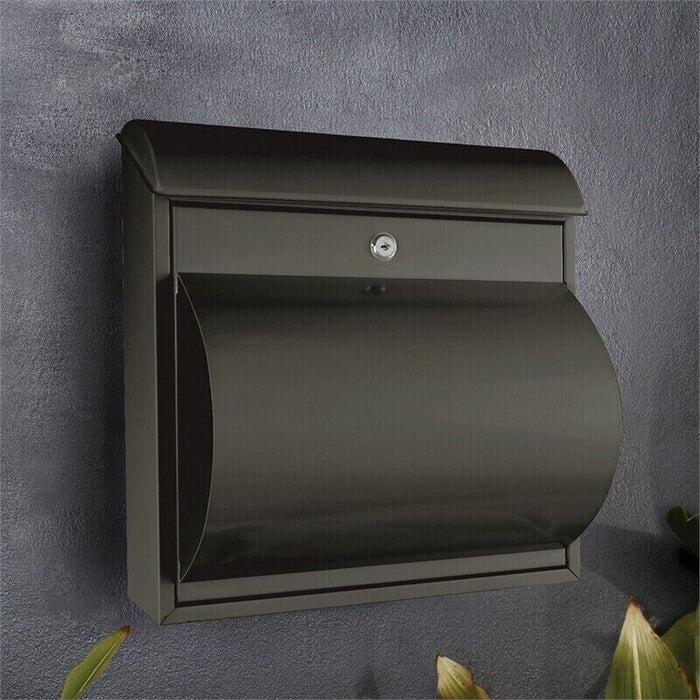 Sandleford Woodland Grey Jupitor Wall Mount Letterbox - MB009