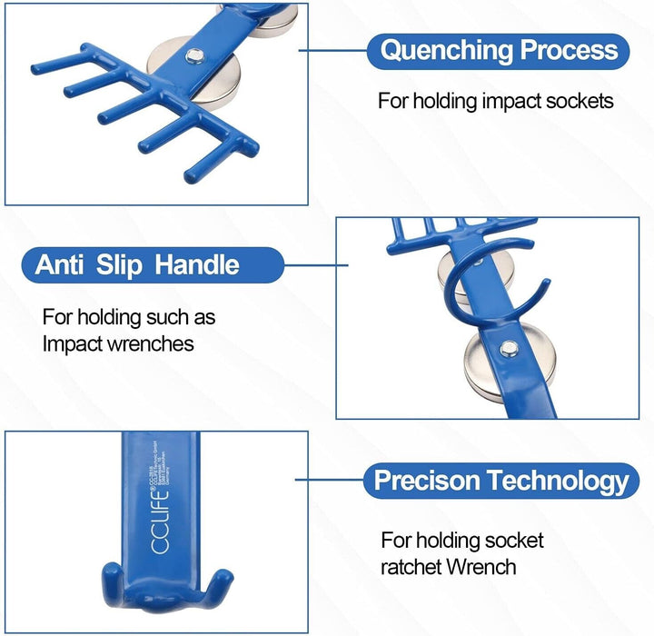 Magnetic Impact SOCKET Holder Holds - Magnetic Wall Mount Magnetic Lift WORKSHOP