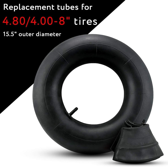 2PCS 16" 4.80/4.00-8 Straight VALVE INNER TUBE FOR Wheelbarrow WHEEL TROLLEY