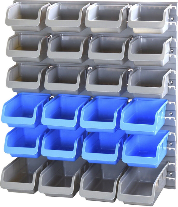 PK TOOL MULTI FUNCTIONAL HI DENSITY PLASTIC WALL MOUNTED with 25pc MIXED STORAGE