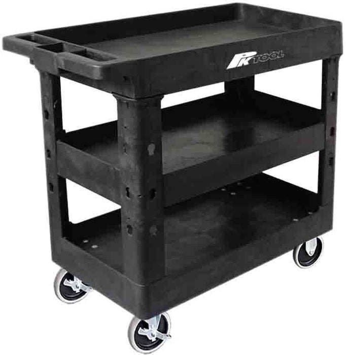 Force pro   LightweigtCOMPOSITE HEAVY-DUTY Plastic Workshop Trolley 3 Tool Trays