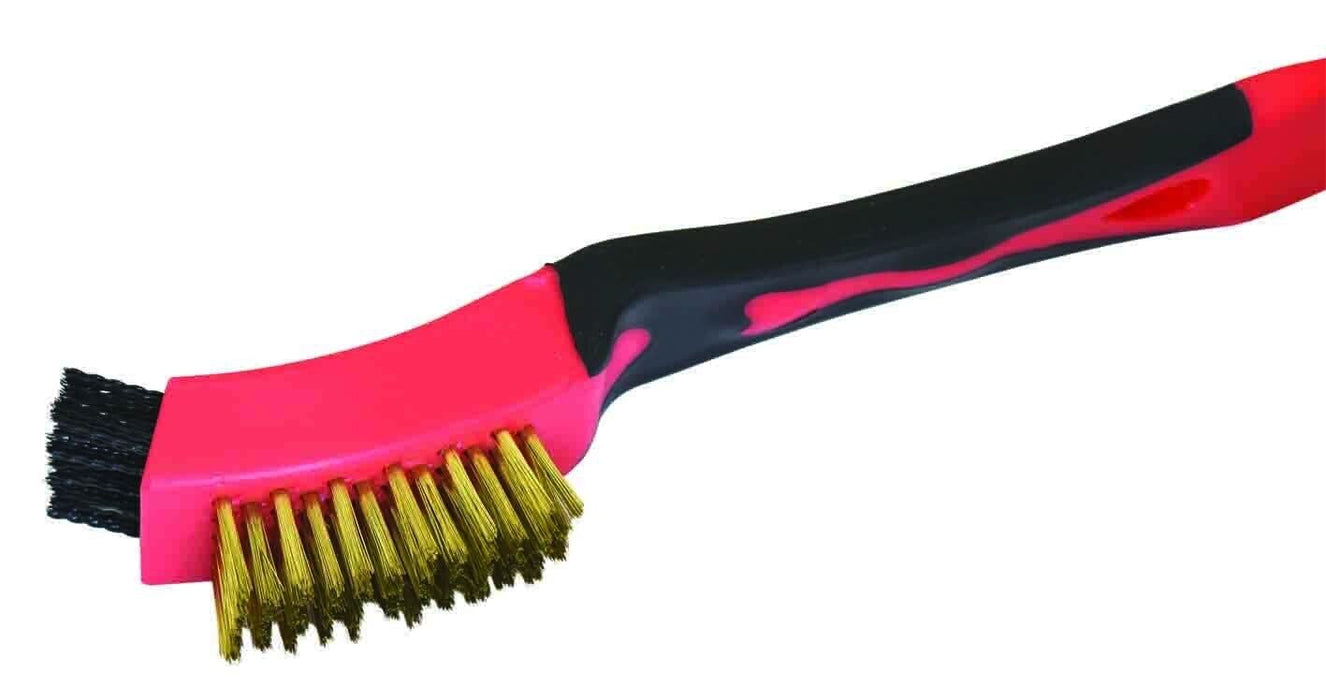 3PC Wire Brush Set Stainless Brass Nylon Machine Scooter Welding Slag Rust