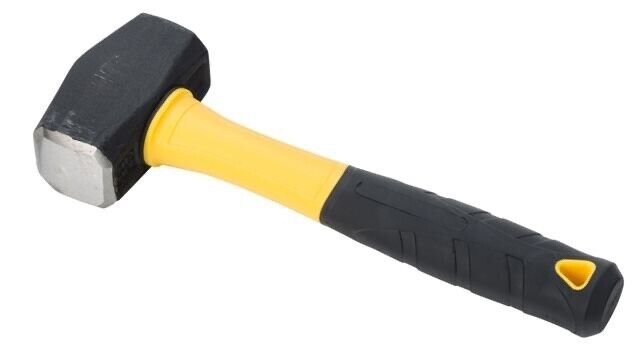 PK TOOLS Sledge Club Stoning Hammer Fibreglass Handle 3LB/1.36kg 36cm