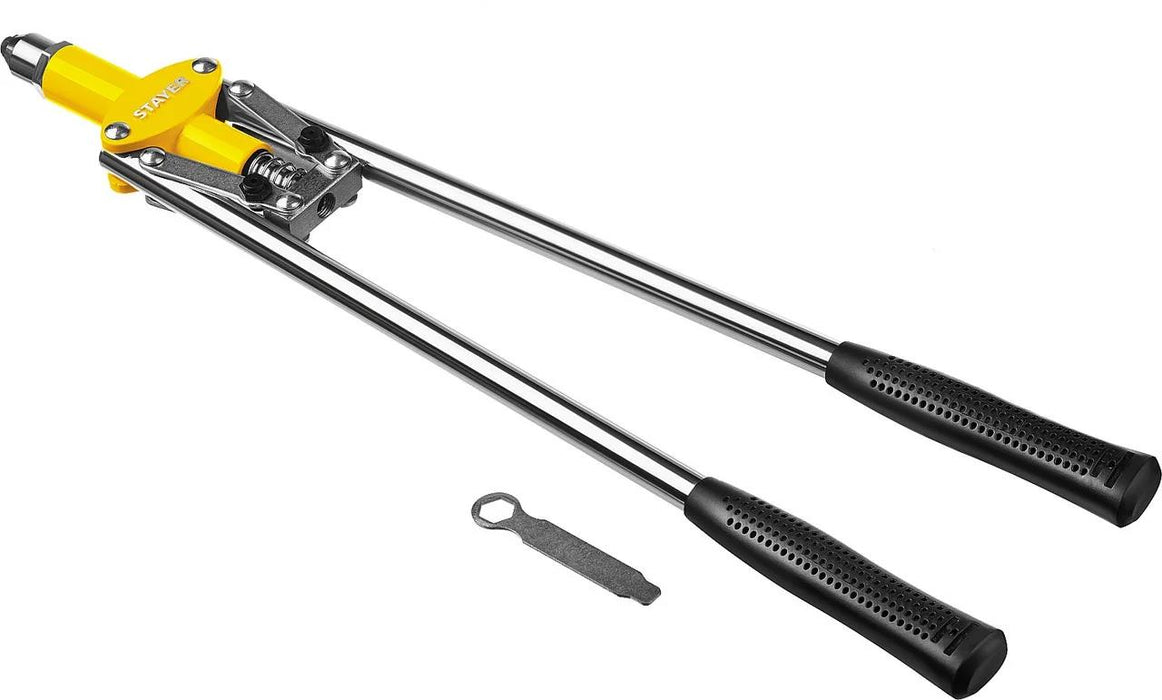 PK TOOLS 430mm 17 Inch Heavy Duty Double Handle Rivet Gun - Double Handle Action