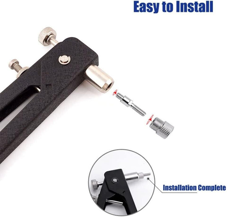 PK TOOLS 86PC Set Nut Rivet Wrench Riveter w/ Rivet Nut Inserts M3-M8