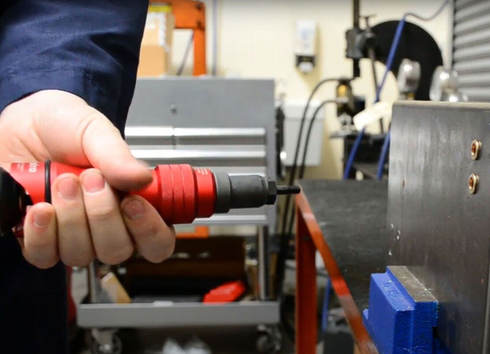 PK Tool 9 Pcs Nutsert Rivet Drill Adaptor Kit - with CASE &Metric & SAE Mandrels