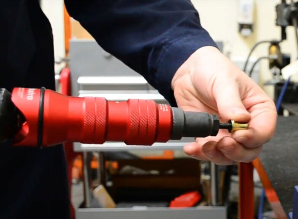 PK Tool 9 Pcs Nutsert Rivet Drill Adaptor Kit - with CASE &Metric & SAE Mandrels