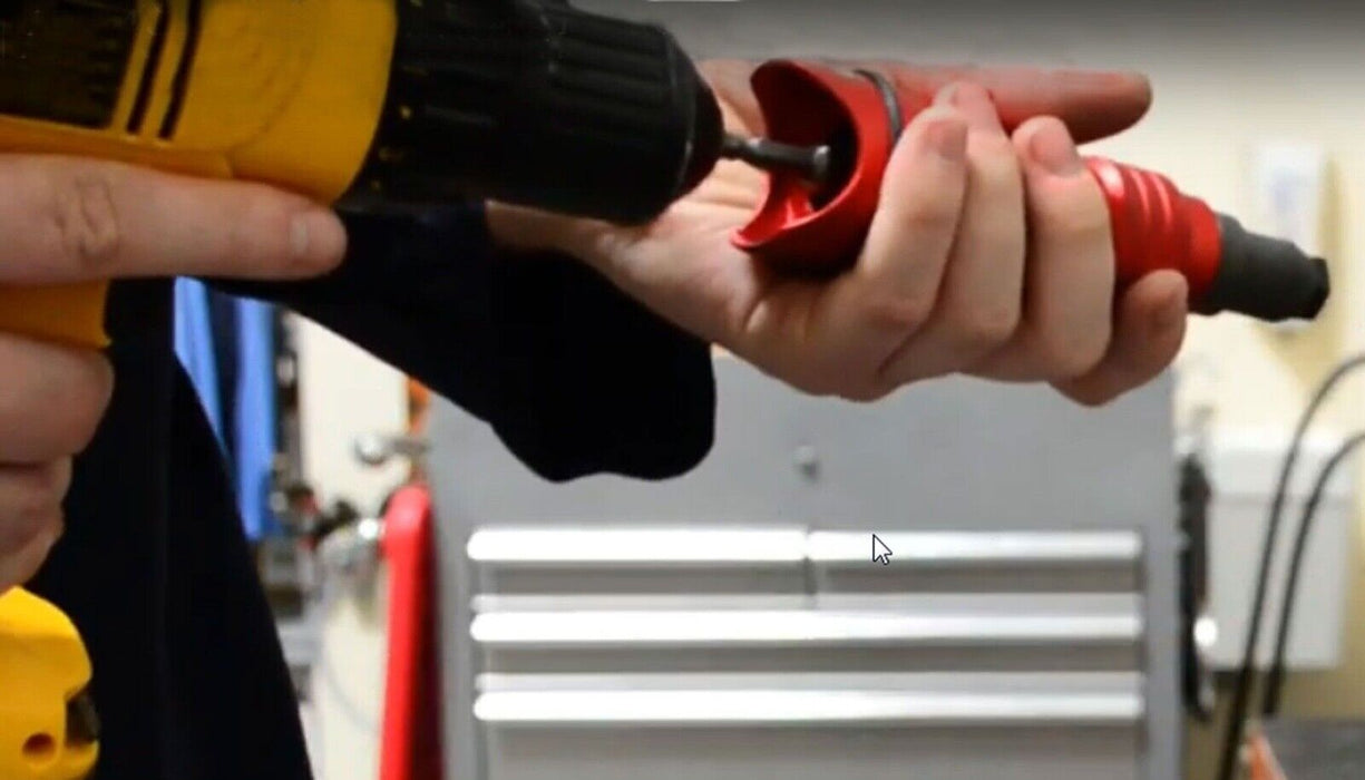 PK Tool 9 Pcs Nutsert Rivet Drill Adaptor Kit - with CASE &Metric & SAE Mandrels