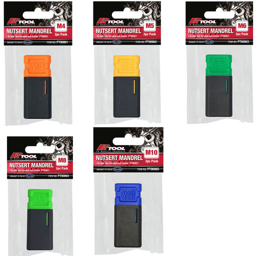 PK TOOLS Rivet Nut Gun Mandrel & Nose Piece Riveter Tip Spare Part M4 M6 M8 M10 - FISHER DISCOUNT