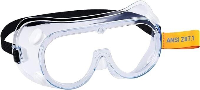 Safety Goggles Protective Glasses Lab Work Safety Elastic Belt Clear Air Vent