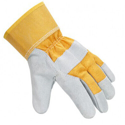 PK TOOLS  Certified Split LEATHER RIGGER GLOVES Cowhide Riggers Work Glove