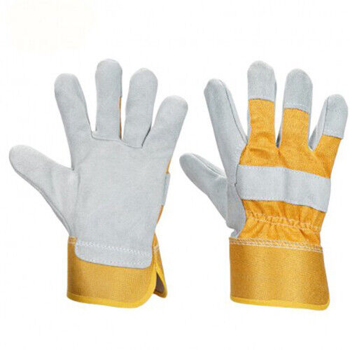 PK TOOLS  Certified Split LEATHER RIGGER GLOVES Cowhide Riggers Work Glove