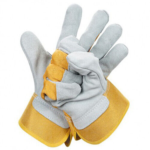PK TOOLS  Certified Split LEATHER RIGGER GLOVES Cowhide Riggers Work Glove