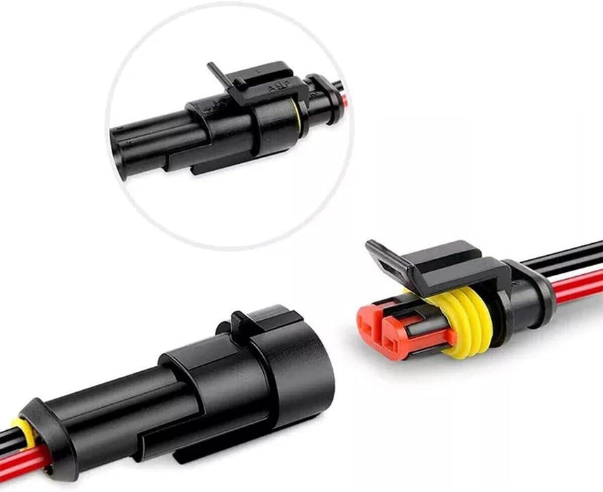 240Pcs Car Automotive Electrical Wire Connector Plug 1-6 Pin Waterproof Kit Set