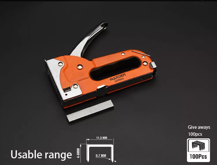 Staple Gun 3 in1 Heavy Duty Fastener tool Tacker free Staples upholstery stapler