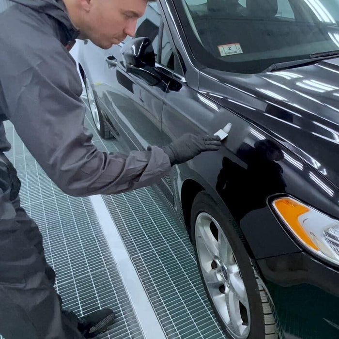 PK TOOLS 4pcs Car Body Filler Putty Paint Scrapers Spreader Set Steel Blade