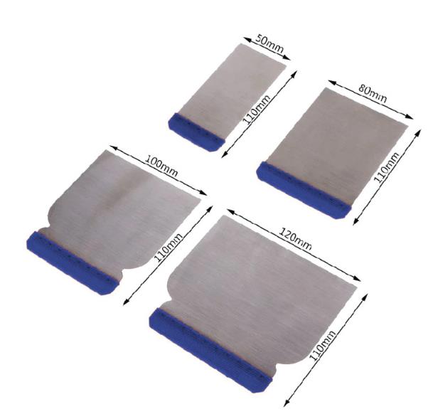 PK TOOLS 4pcs Car Body Filler Putty Paint Scrapers Spreader Set Steel Blade