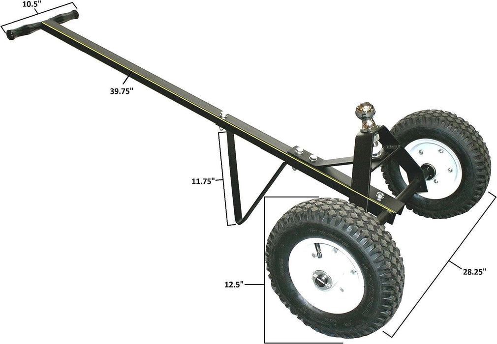 Trailer Dolly 600lbs 270kg Utility Camper Steel Hand Dolly Wheel Tow Mover Boat - FISHER DISCOUNT