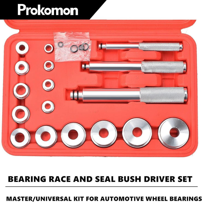 PK TOOLS 17PC Aluminium Wheel Bearing Race Seal Bush Driver Installer Set  Kit