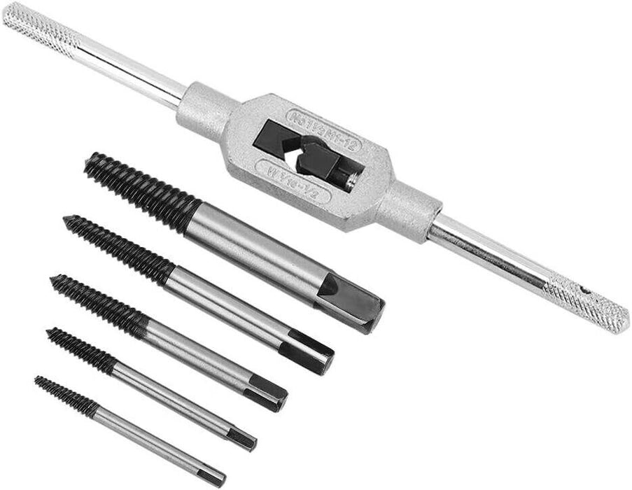 6PCS Damaged Screw Bolt Extractor Ezy Out Set Easy Broken Screw Remover Kit Tool