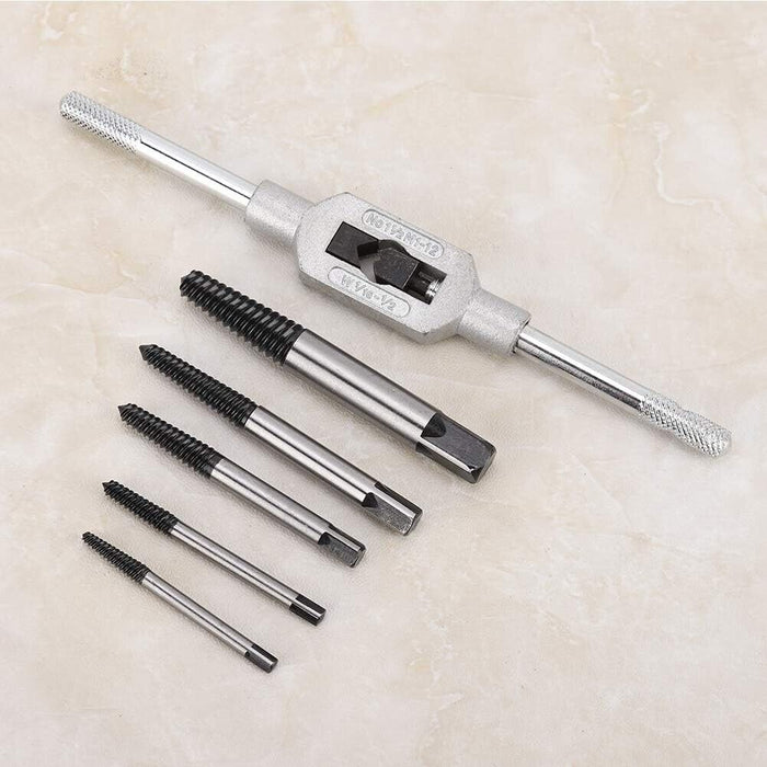 6PCS Damaged Screw Bolt Extractor Ezy Out Set Easy Broken Screw Remover Kit Tool