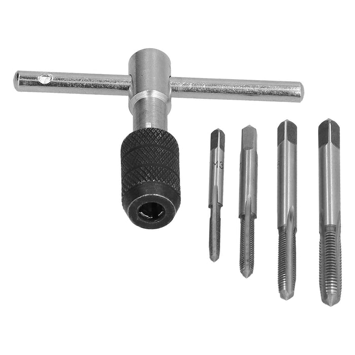 10Pcs Metric Tap & Die Set Metric Imperial Screw Screwdriver Thread Drill M3-M6